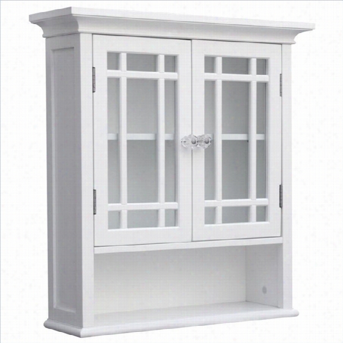 Elegant Home Fashions Eal 2-door Wall Cabint In White