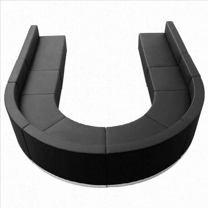 Flash Furniyure Hercules Alon 8 Piece Reception Seating In Black