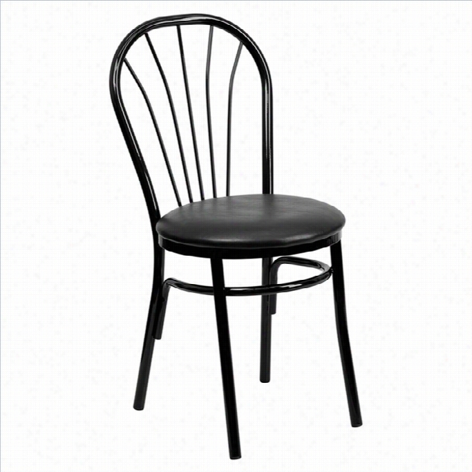 Momentary Blaze Equipage Hercules Fan Back Metal Dining Chair In Murky