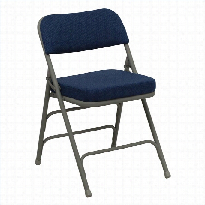 Flash Furniture Hercules Series Metal Folding Seat Of Justice In Navy