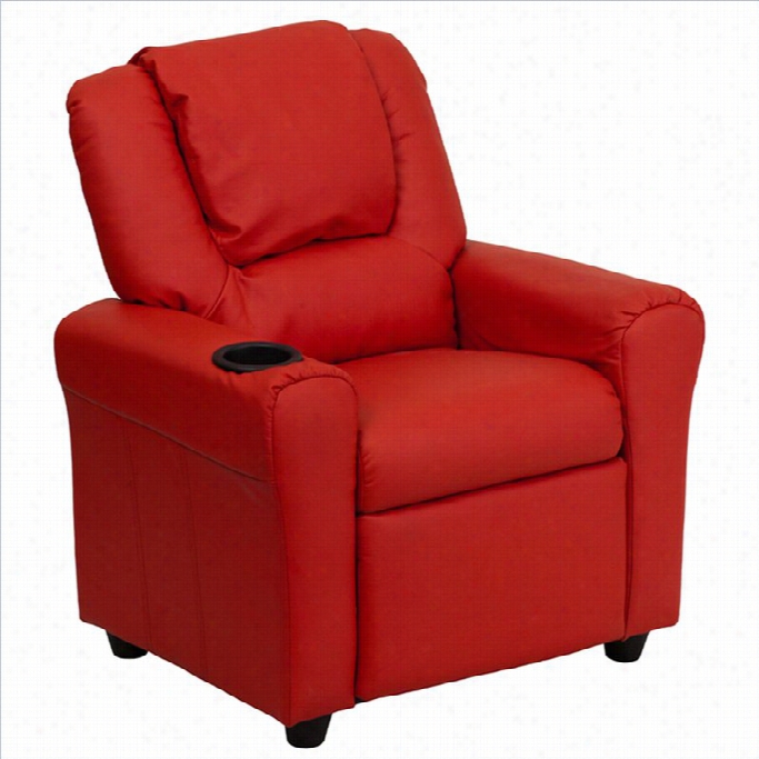 Flas H Furnituree Kids  Recliner In Red