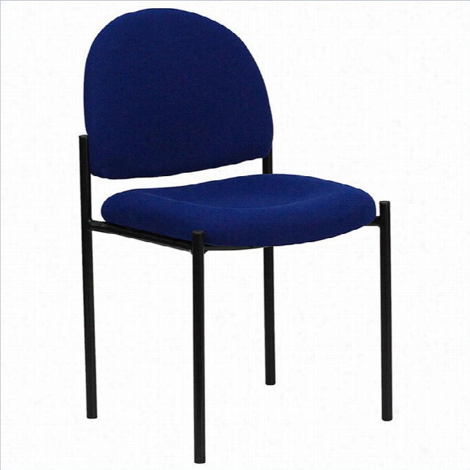 Flash Furniture Stacking Side Stacking Chair In Black And Bue