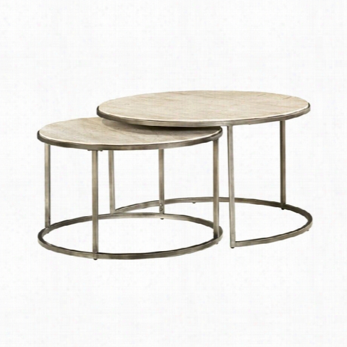 Hammary Modern Basics Nesting Cocktail Table In Textured Bronze