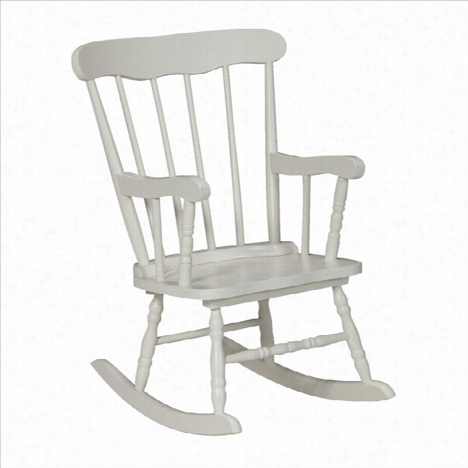 International Concepts Kids Rocker In Linen White