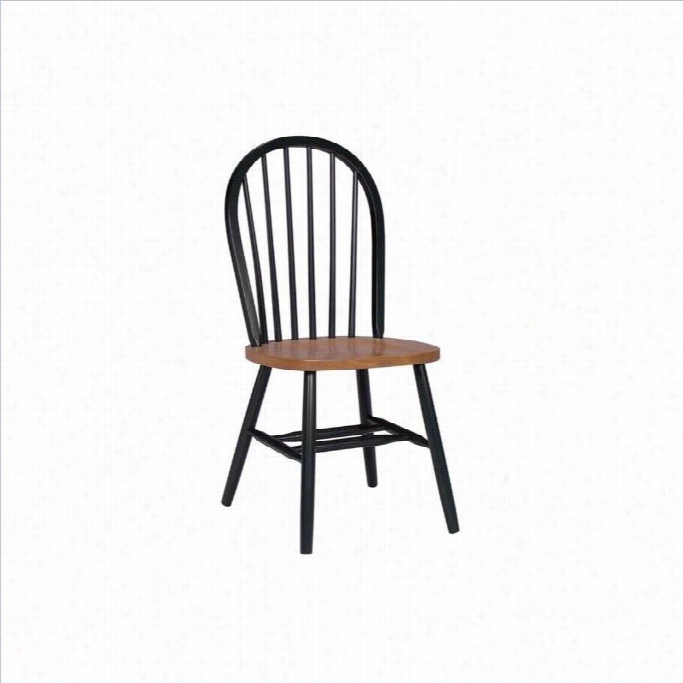 International Concepts Windsord Ining Cchair In Black And Cherry Perfect