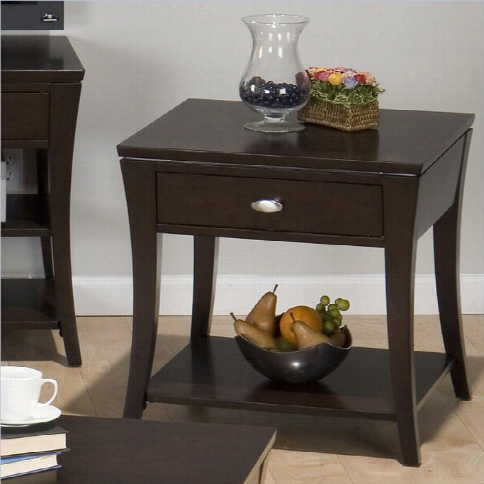 Jofran 629 Series End Table In  Manhattan Espresso