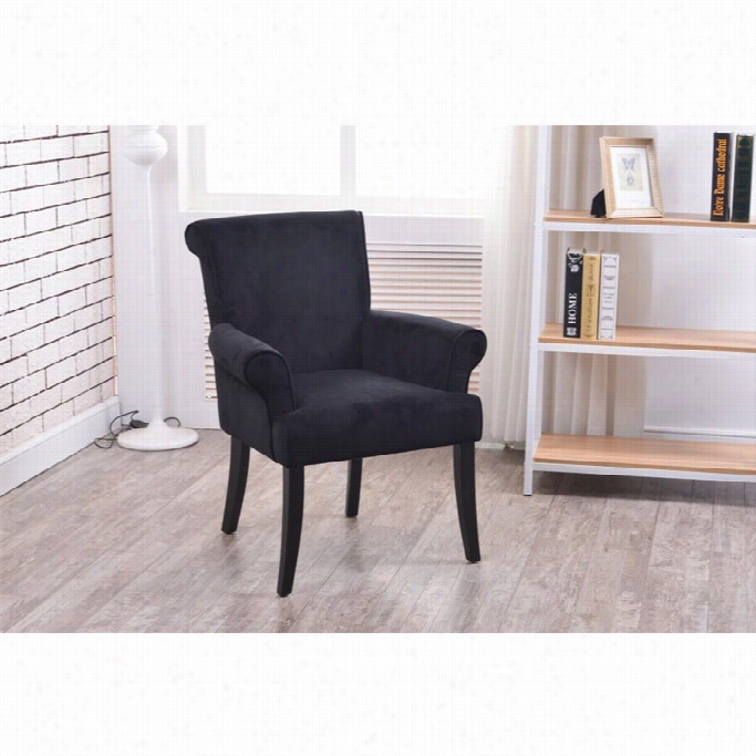 Linon Calla Accent Chair In Black