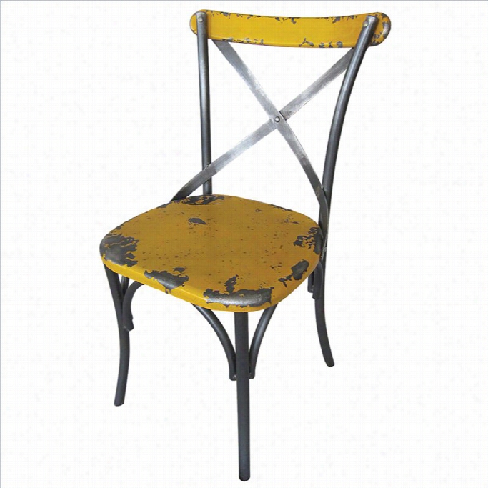 Moe's Bail Dining Chair In Yellow