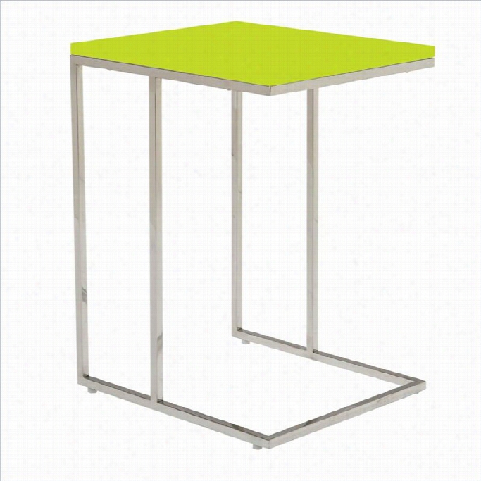 Moe's Posta Side Table In Yellow