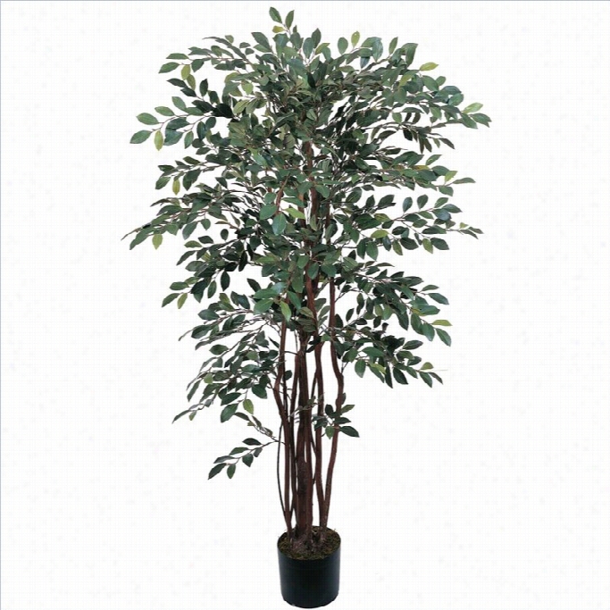 Nearly Natural 4' Ruscus Silk Tree In Green
