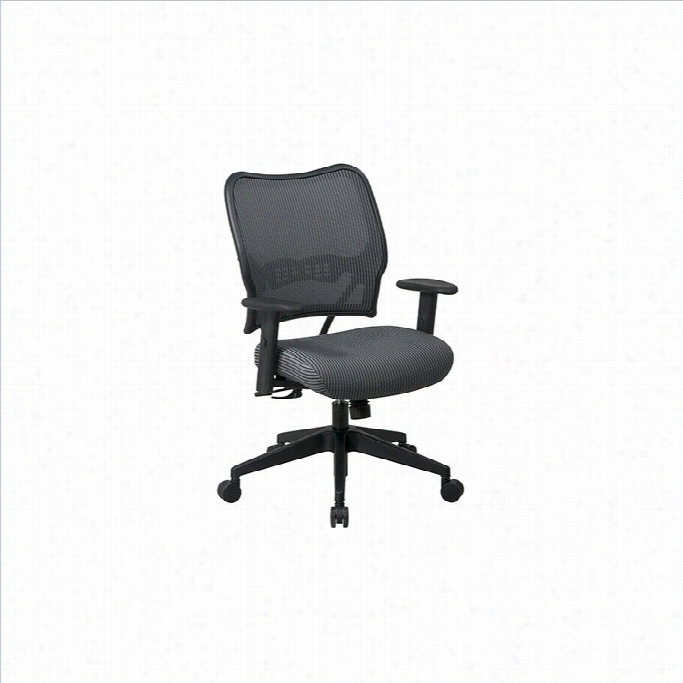 Offce Star Space 40 Deluxe Veraflex Offixe Chair With Fabric Seat (charcoal)