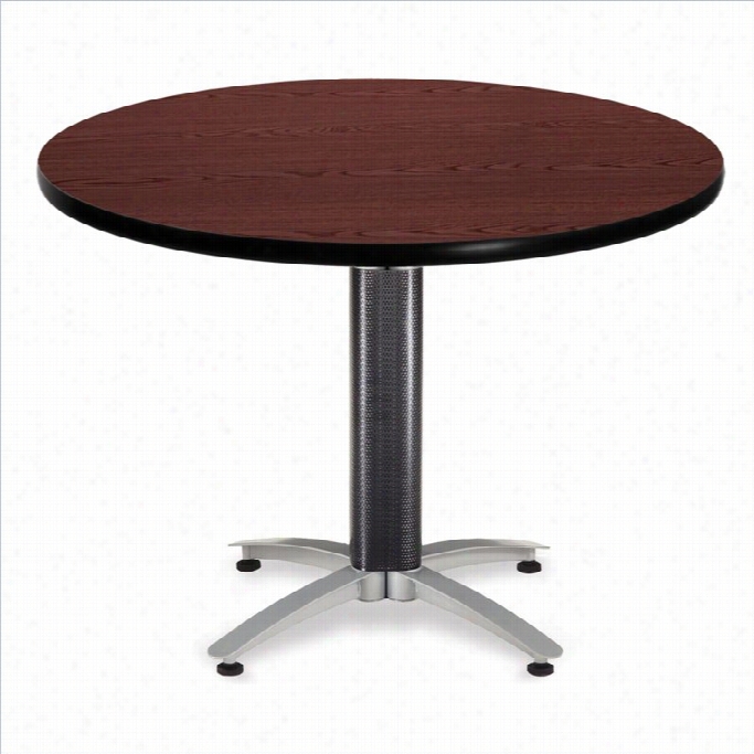 Ofm Mesh Base 42 Rojn Table In Mahogany