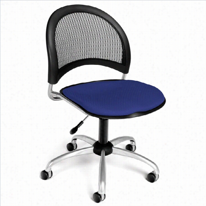 Ofm Moon Swivel Office Chair In Royal Blu E