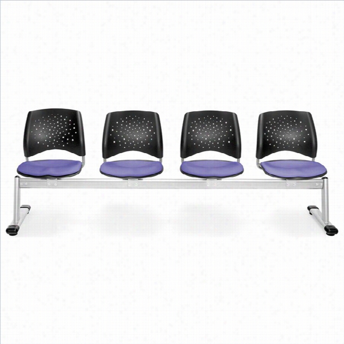 Ofm Star 4 Beam Seating With Seats In Lavender