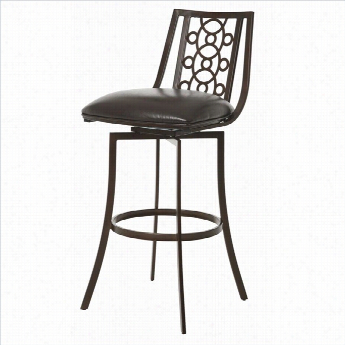 Pqstel Furniture Valentijn 30 Swivel Barstool In Coffee Brown