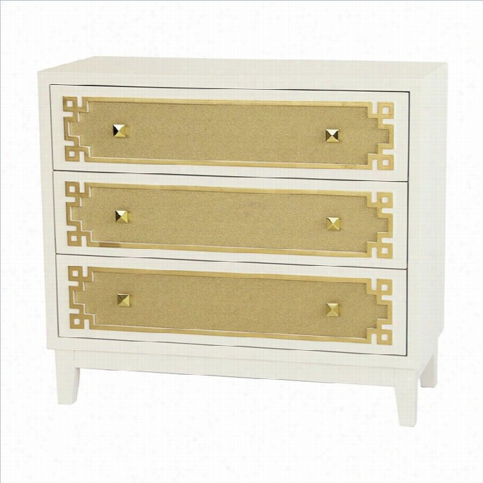 Pula Ski Accent Chest In White And Gold