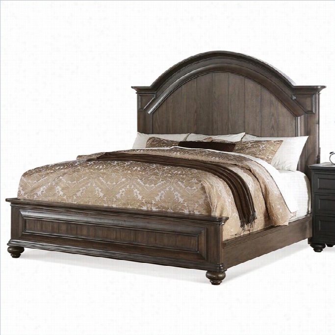 Riverside Movables Belmeade Panel Bed In Old World Oak