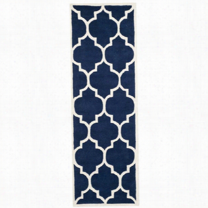 Safavieh Chatham Dark Blue Contempoorary Rug - 2'3 X 19'