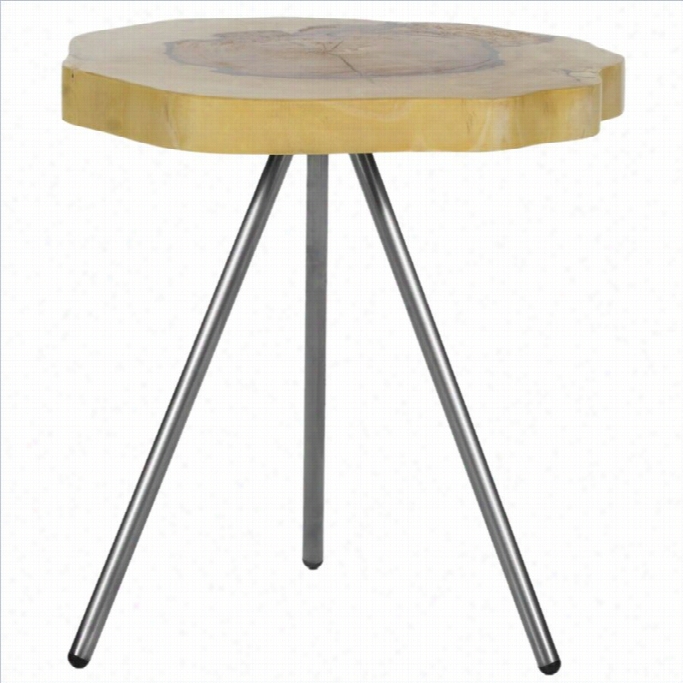 Safavieh Doeina Asam Wood Side  Table In Natural
