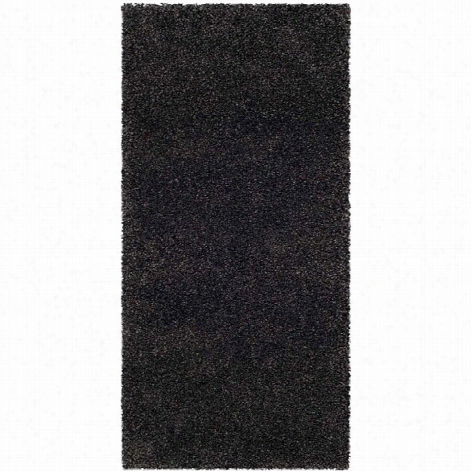 Safavieh Milan Shag Dark Grey Shag Rug - Runner 2' X 4'