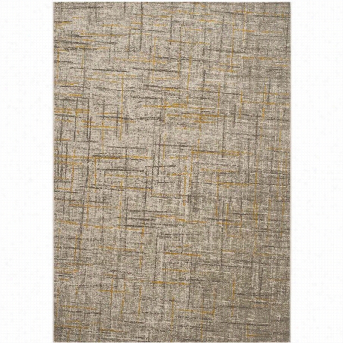 Saafveh Porcello Grey Contemporary Rug - 6' X 9'