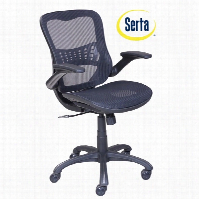 Serta At Home Fusion Ergonomic Manager Mesh Office Chair In Black