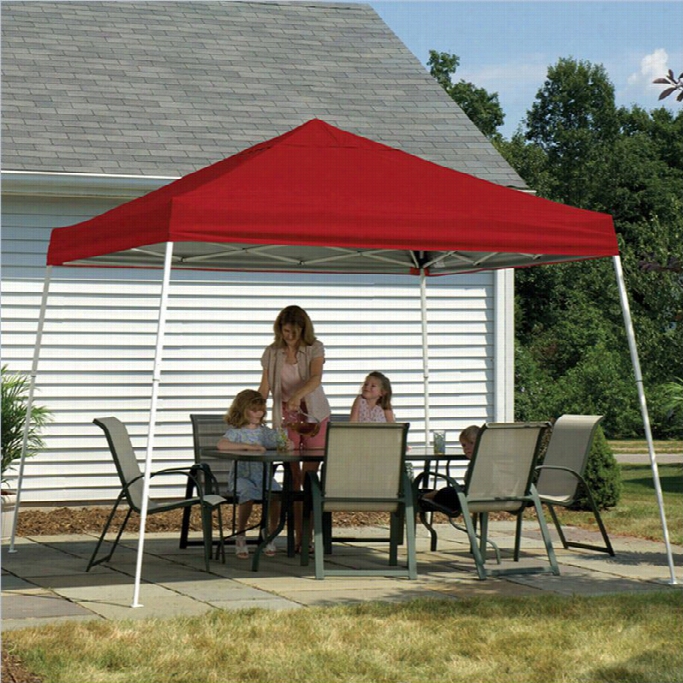 Shelterlogic 12'x12' Sport Pop-up Canopy Slant Leg With Cover In Redd