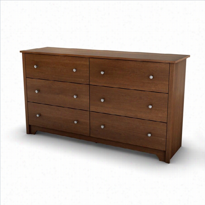 Souths Hhoe Concord 6 Drawer Double Dresser In Somptuous Cherry Finish