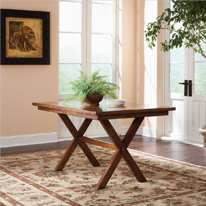 Studio Rta Carson Forge Dinette Dining Table In Washington Cherry