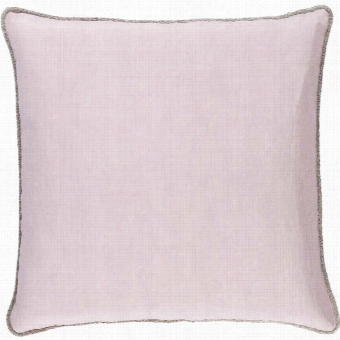 Surya Sasha Down Fill 18 Square Pillow In Lavender
