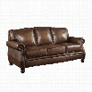 Coaster Montbrook Leather Sofa in Brown