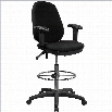 Flash Furniture Ergonomic Drafting Chair with Adjustable Foot Ring