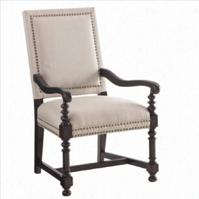 Tommy Bahhama Home Kilimanjaro Cape Verde Fbric Arm Chair In Ivory