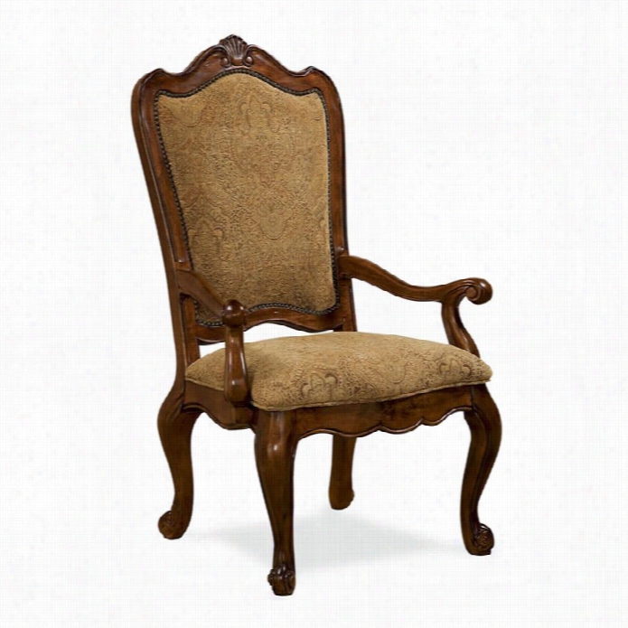Universal Furniture Villa Cortina Upholstered Back Arm  Chair In Villa Cortina