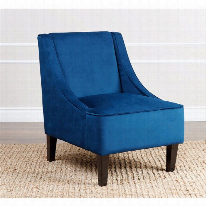 Abbyson Living Carlton Fabric Accennt Chair In Blue