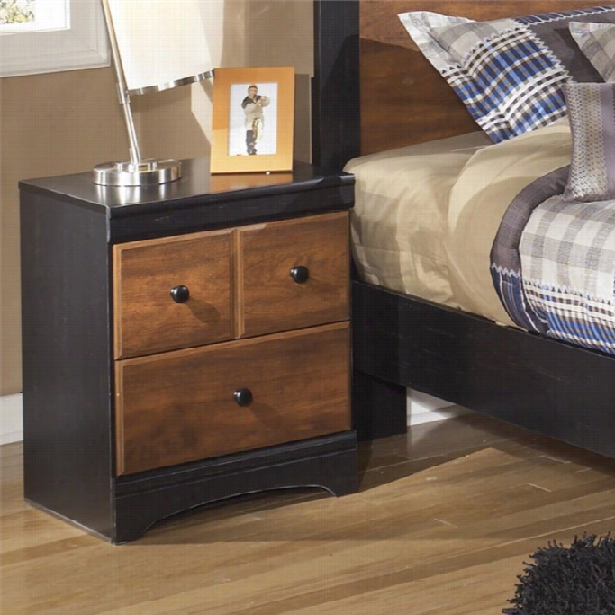 Ashley Aiimwell 2 Drawer Forest Nightstand In Brown