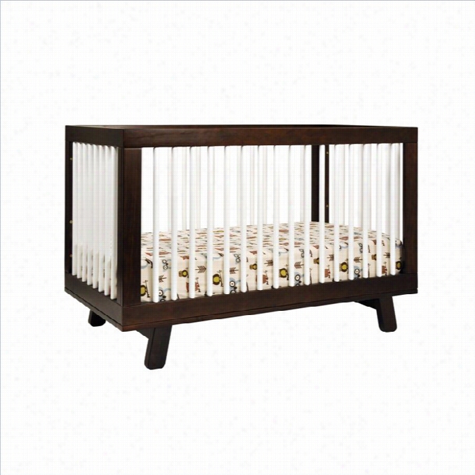 Babyletto Hudson 3-in-1 Convertible Crib In Espresso & White