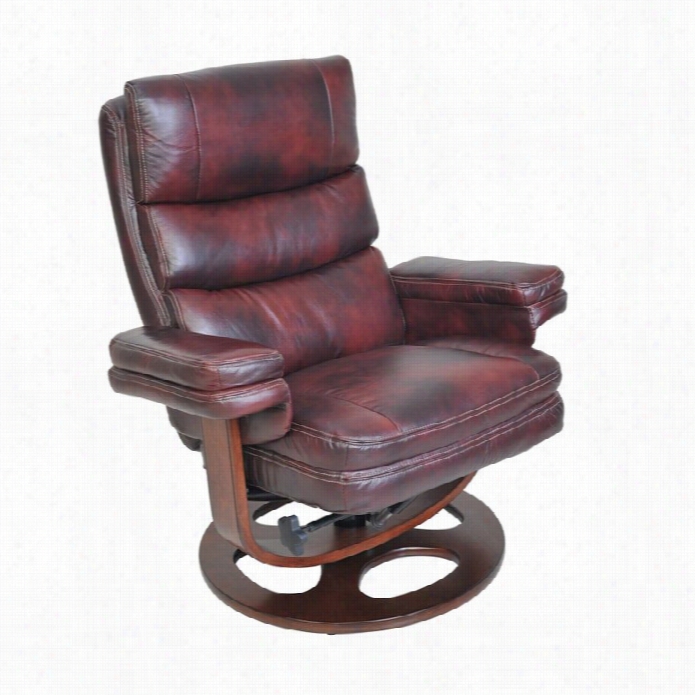 Barcalounger Bella Ii Pedestal Recliner In Plymouth Mahogany