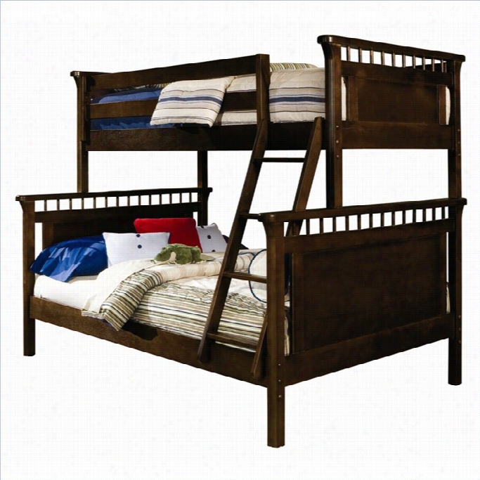 Bolton Furniture Wakefield Bennington Twin Ovef Full Bunk Bed In Espresso