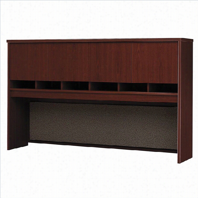 Bush Bbf Series C 72w Hutch (4 Door) In Mahogany