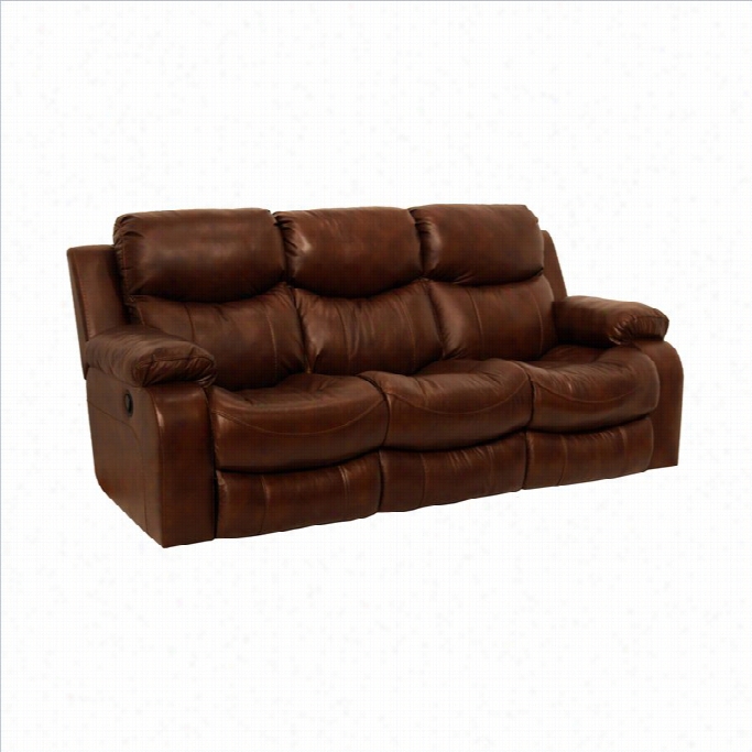 Catnapper Dallas Leather Power Reclining Osfa In Tobacoc