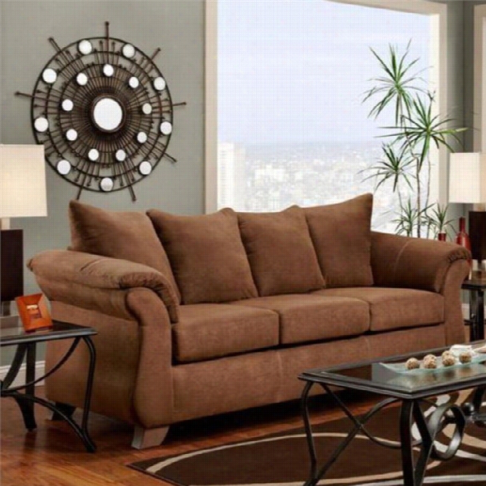 Chelsea Payyon Polyester Sofa In Chocolate