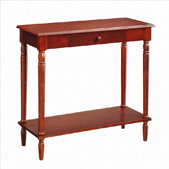 Convenienfe Concepts French Country Hall Table - Dark Cherry