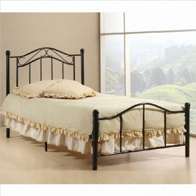 Hillsdale Gawin Twin Bed In Matte Black