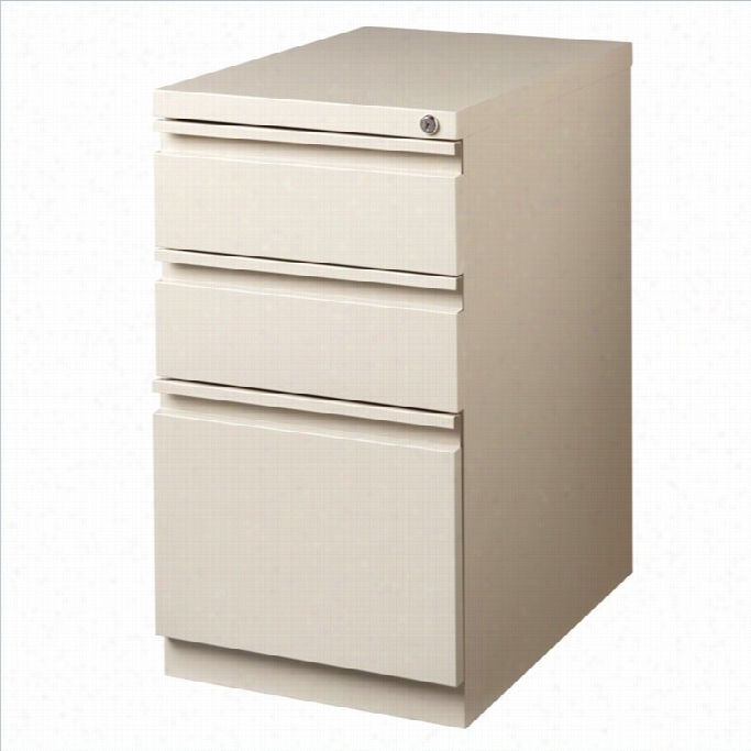 Hirsh Industries 3 Drawer Mobile File Cabinet File In Putty