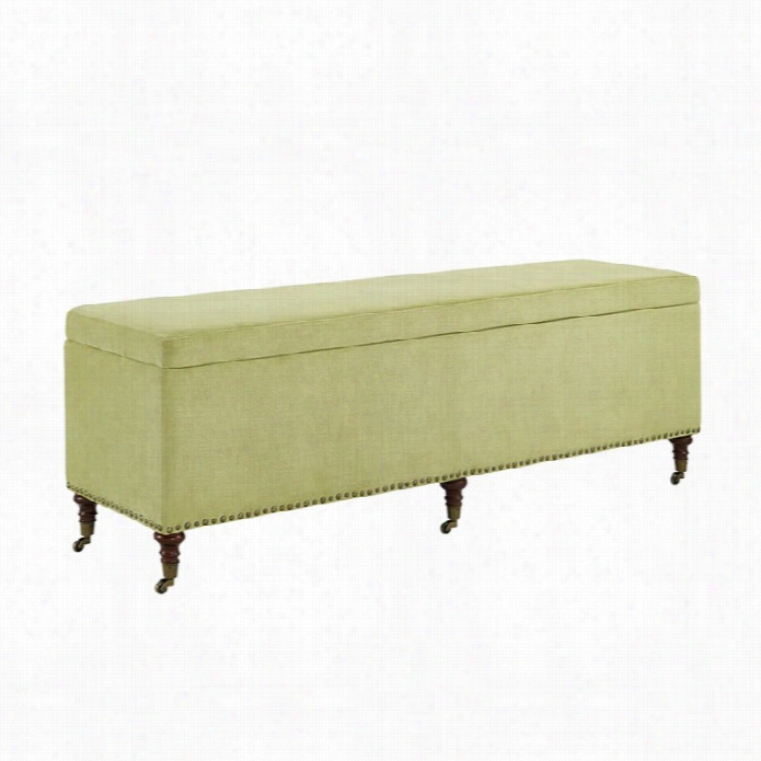 Linon Cassidy 60 Living Room Bench In Lime