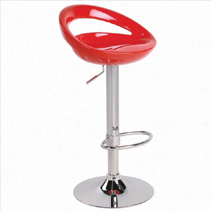 Lumisource Swizzle 23.5-32 B Arr Stool In Red