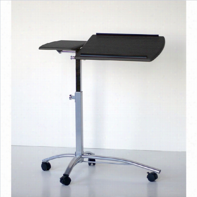 Mayline Eastwinds 950 Adjustable Mobile Laptop Stand-black Anthracite