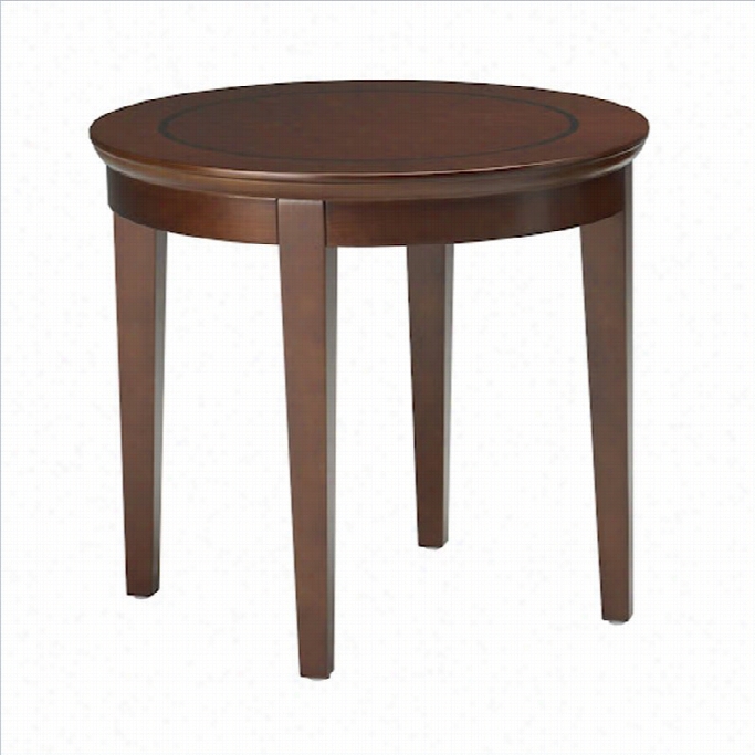 Mayline Sorretno Ro Und End Table In Bourbon Cherry