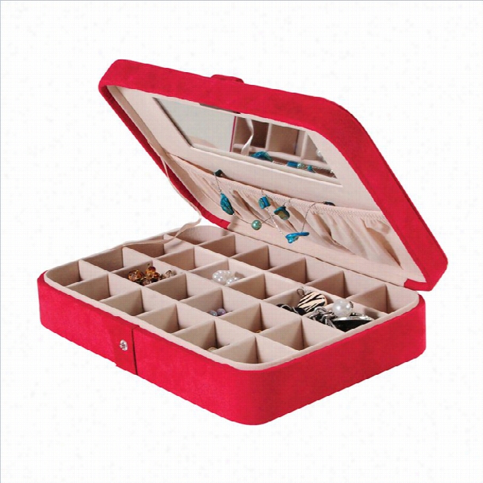 Mele And Co. Maria Jewelry Box And Rign Case In Red